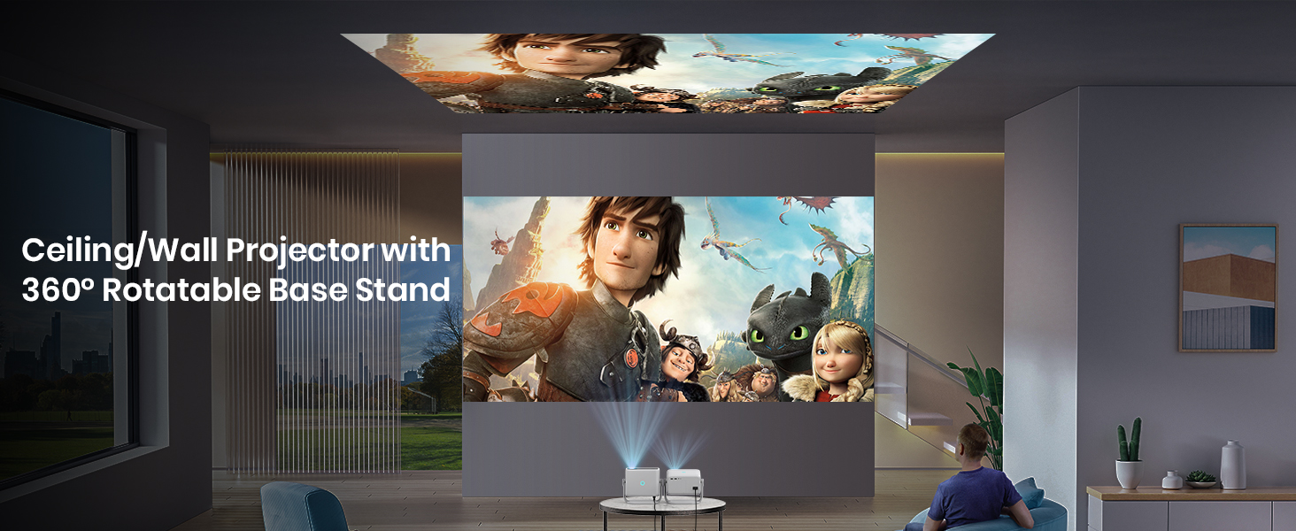 Netflix Certified AUN Power Smart Projector 14000 Lumen