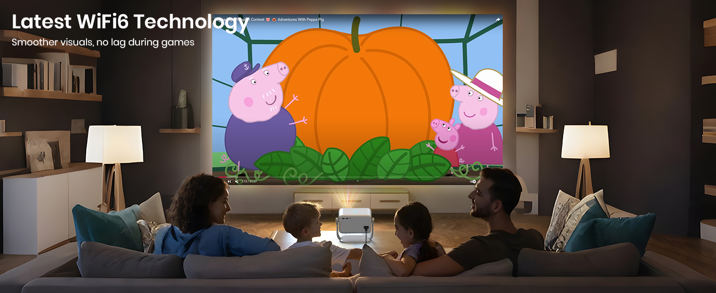 Projector Energy Netflix Certified TOPTRO Power Smart Projector 14000 Lumen
