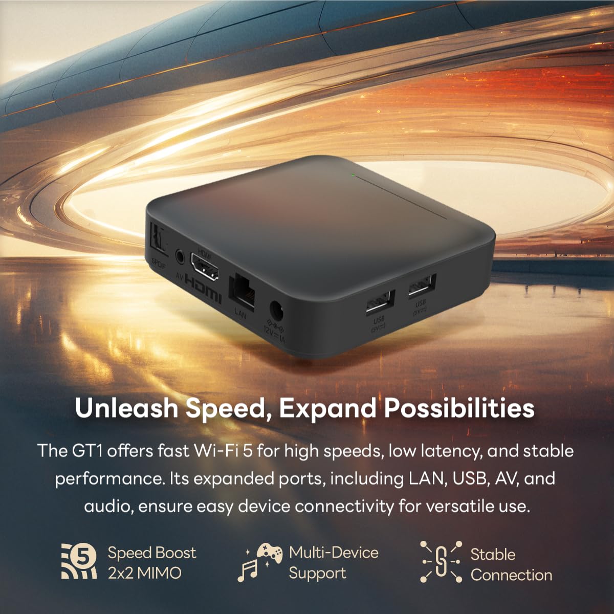 Like.net Tv Box Netflix & Android TV Certified 4K TV Box for Projectors & TV